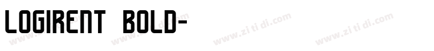 logirent bold字体转换